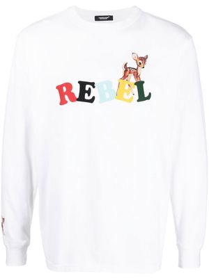 Undercover Rebel printed sweater - White