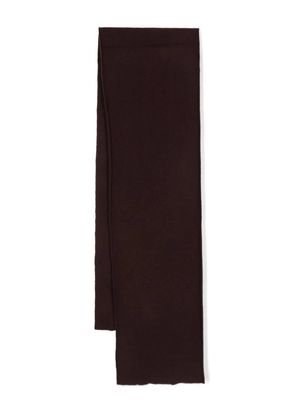 Undercover rectangular wool scarf - Brown