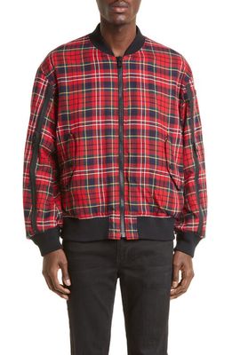 Undercover Reversible Bomber Jacket in Red Ck