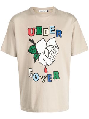 Undercover Rose cotton T-shirt - Brown