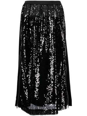 Undercover sequinned maxi skirt - Black
