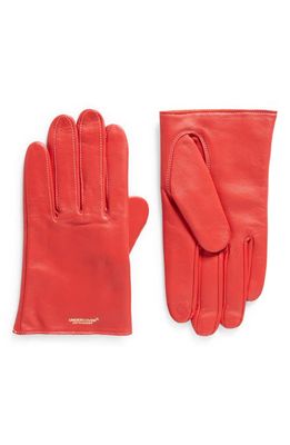 Undercover Sheepskin Leather Gloves in Red