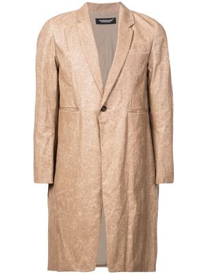 Undercover single breasted coat - Brown