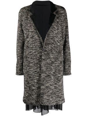 Undercover single-breasted wool coat - Black