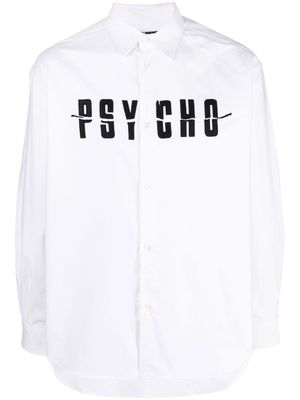 Undercover slogan-print shirt - White