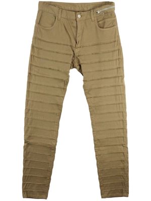 Undercover stitched slim-fit trousers - Neutrals