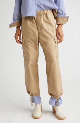 Undercover Stripe Cuff Cargo Pants in Blue St