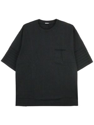 Undercover striped cotton T-shirt - Black