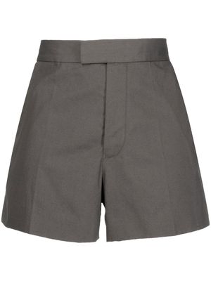 UNDERCOVER striped tailored cotton shorts - Grey