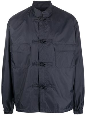 Undercover toggle-fastening standing collar jacket - Blue