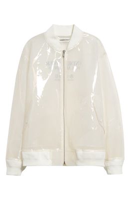 Undercover Transparent Bomber Jacket in White