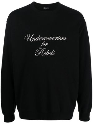 Undercover "Undercoverism for Rebels" cotton jumper - Black