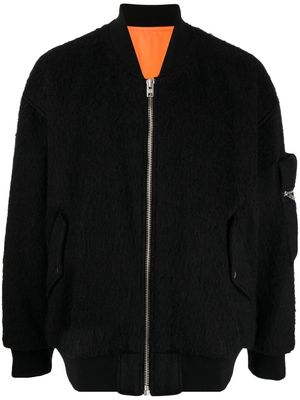Undercover wool-blend bomber jacket - Black