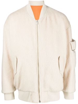 Undercover wool-blend bomber jacket - White