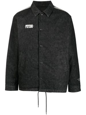 Undercover x Psycho graphic-print denim shirt jacket - Black