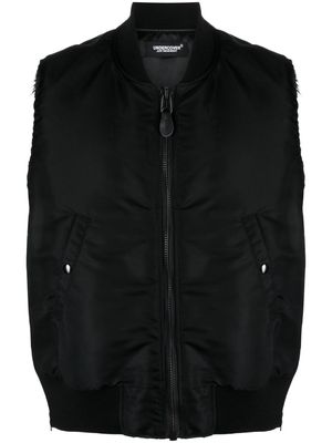 Undercover zip-up padded vest - Black