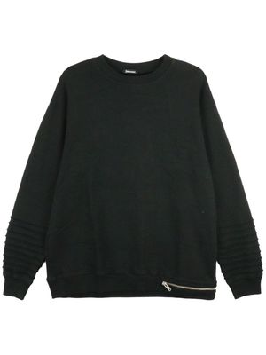 Undercover zipped cotton sweatshirt - Black