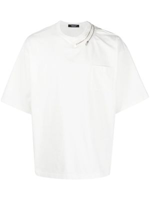 Undercover zipper-detail cotton T-shirt - White