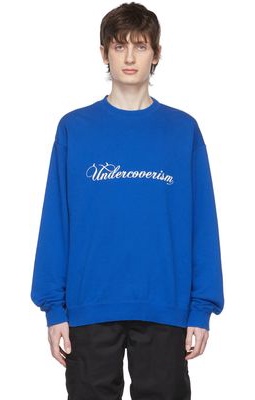 Undercoverism Blue Cotton Sweatshirt