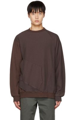Undercoverism Brown Asymmetric Sweatshirt