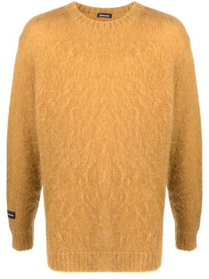 Undercoverism brushed wool-blend jumper - Yellow