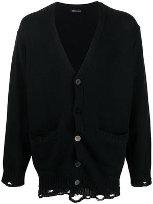 Undercoverism button-up knitted cardigan - Black
