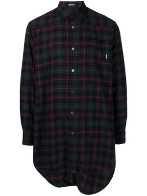 Undercoverism check button-down shirt - GREEEN CHECK
