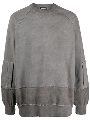 Undercoverism crew-neck panelled sweatshirt - Grey