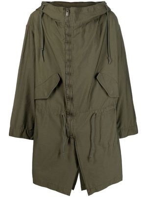Undercoverism drawstring hood parka - Green