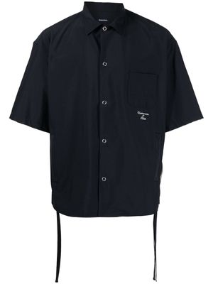 Undercoverism embroidered-logo side-zips shirt - Black