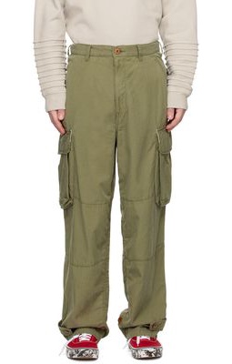 Undercoverism Green Button Tab Cargo Pants
