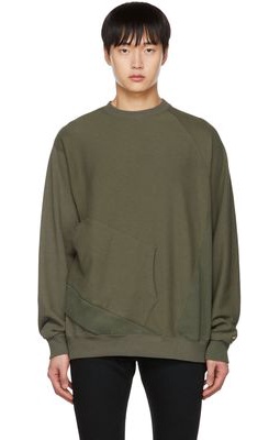 Undercoverism Khaki Asymmetric Sweatshirt