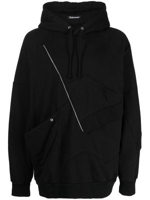 Undercoverism patchwork cotton hoodie - Black
