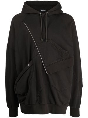 Undercoverism patchwork cotton hoodie - Grey
