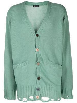 Undercoverism pouch-pocket cardigan - Green