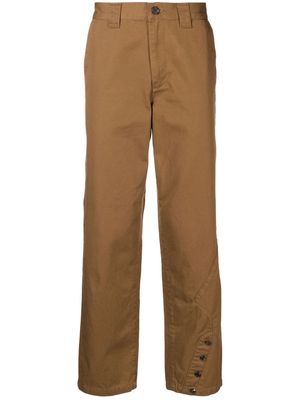 Undercoverism straight-leg chino trousers - Brown