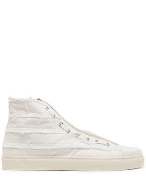 Undercoverism zip-up high-top sneakers - White