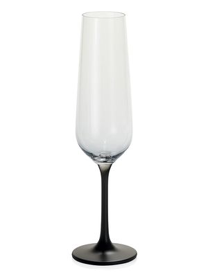 Unforgettable 2-Piece Champagne Glass Set - Brown Clear - Brown Clear