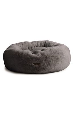 UnHide Faux Fur Pet Bed in Charcoal Charlie