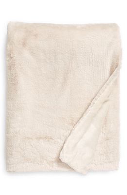 UnHide Lil' Marsh Small Plush Blanket in Beige Bear