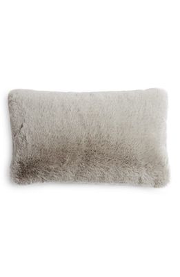 UnHide Squish Fleece Lumbar Pillow in Greige Goose