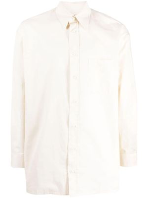 UNIFORME long-sleeve cotton shirt - Neutrals