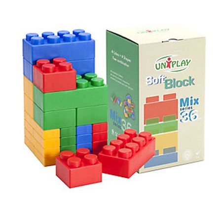 UNiPLAY Mix Soft Building Blocks 36-Piece UN303 6PR
