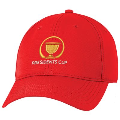 Unisex Ahead Red 2024 Presidents Cup Frio Adjustable Hat