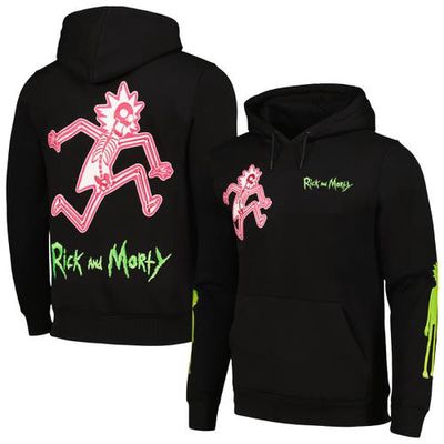 Unisex Freeze Max Black Rick And Morty Electric Shock Pullover Hoodie