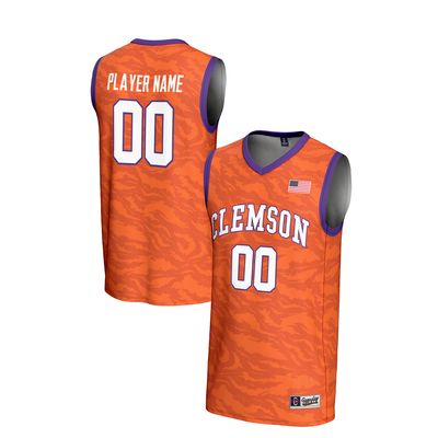 Unisex GameDay Greats Orange Clemson Tigers NIL Pick-A-Player Men's Basketball Lightweight Jersey