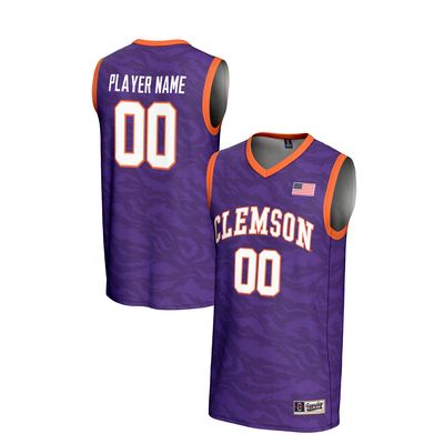 Unisex GameDay Greats Purple Clemson Tigers NIL Pick-A-Player Men's Basketball Lightweight Jersey