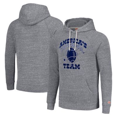 Unisex Homage Gray Dallas Cowboys Hyperlocal Raglan Pullover Hoodie