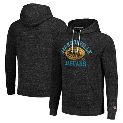 Unisex Homage Heather Charcoal Jacksonville Jaguars Hyperlocal Raglan Pullover Hoodie