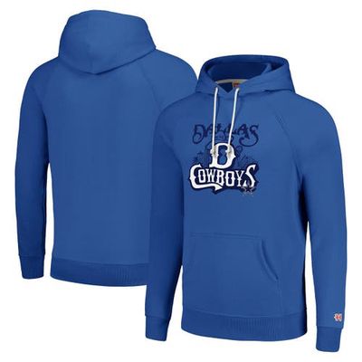 Unisex Homage Royal Dallas Cowboys Hyperlocal Raglan Pullover Hoodie